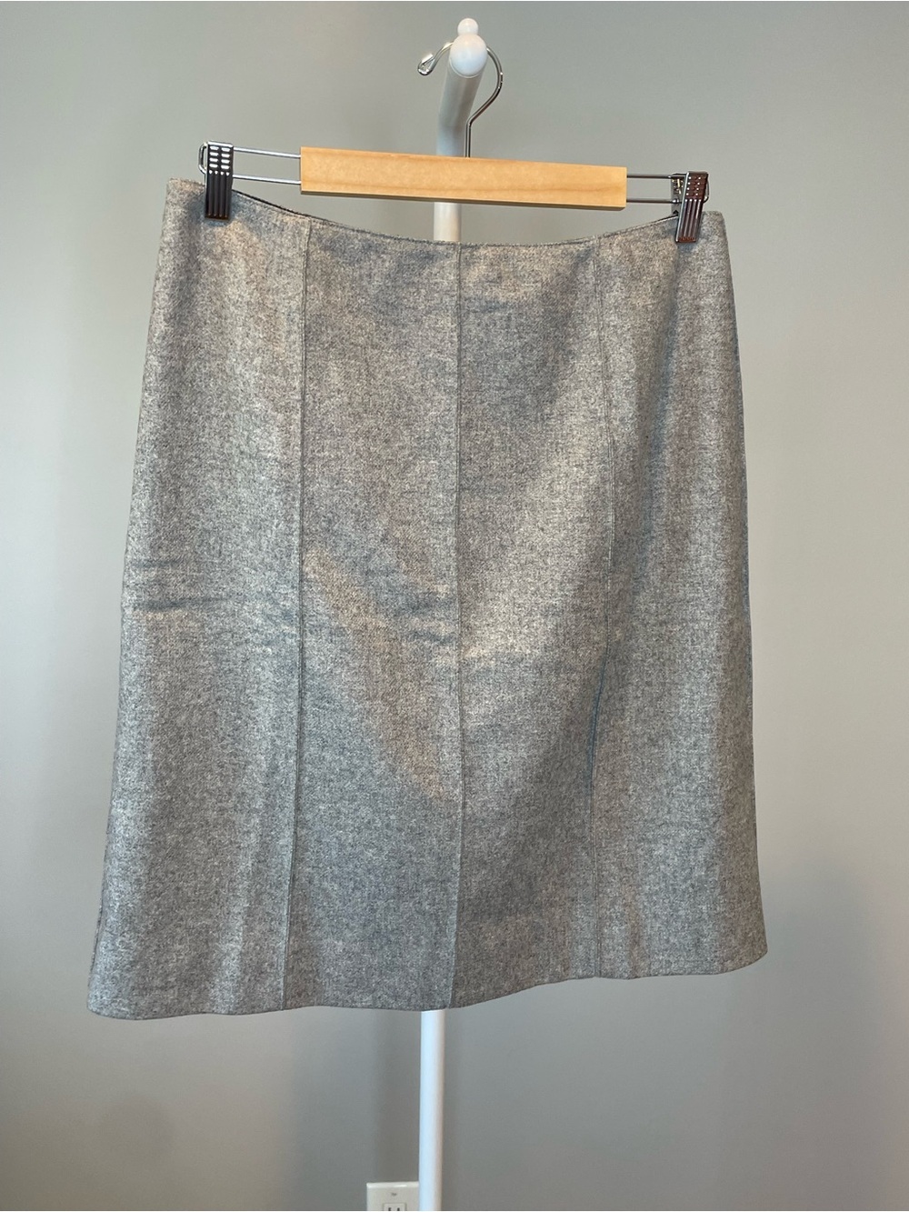 Philippe Adec Gray A-Line Skirt NWOT - Size 12